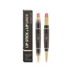 OLIBOLLA 24-Color Double-Ended Lipstick & Lipliner - Glossy, Waterproof, Rotating