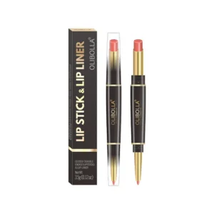 OLIBOLLA 24-Color Double-Ended Lipstick & Lipliner - Glossy, Waterproof, Rotating