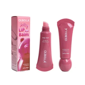 OLIBOLLA Jelly Wet Hydrating Lip Balm - Plump Shine, Crystal Clear Mirror Finish, Long-Lasting Color