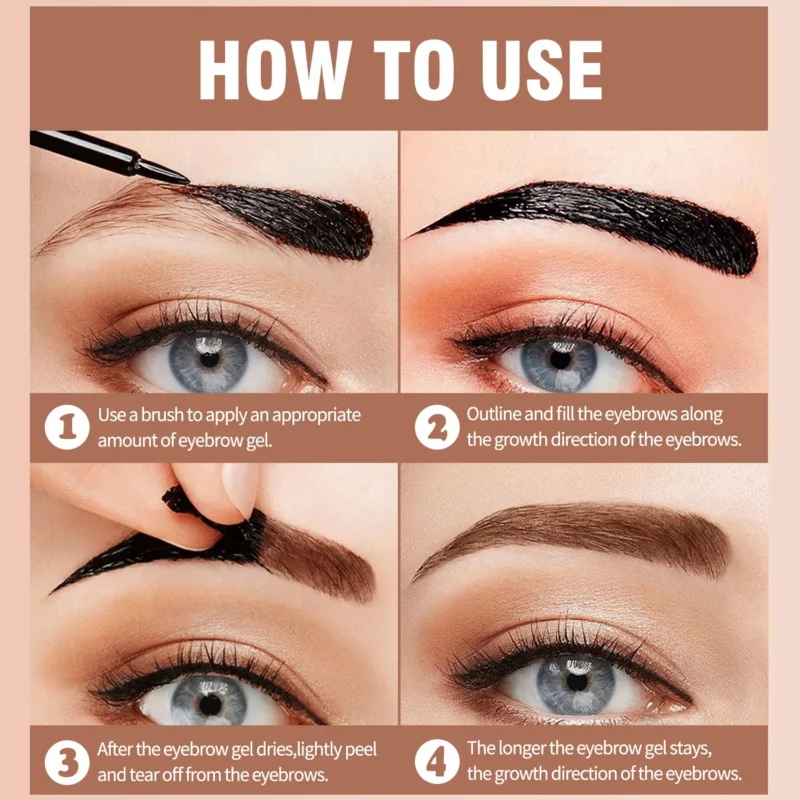 Peel Off Eyebrow Tint Gel Oli C2wrw87n 5