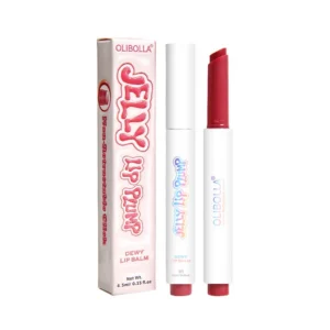 OLIBOLLA 6 Color Solid Lip Gloss Dewy Jelly Lip Balm Non-Sticky Moisturizing