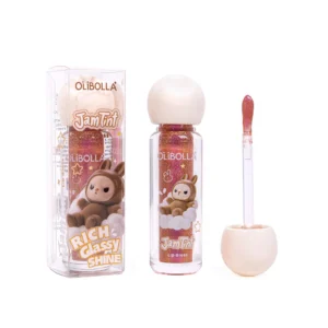 OLIBOLLA JamTint Sparkling Lip Gloss Set - 4 Colors, Water-Based, Non-Sticky, Shimmering